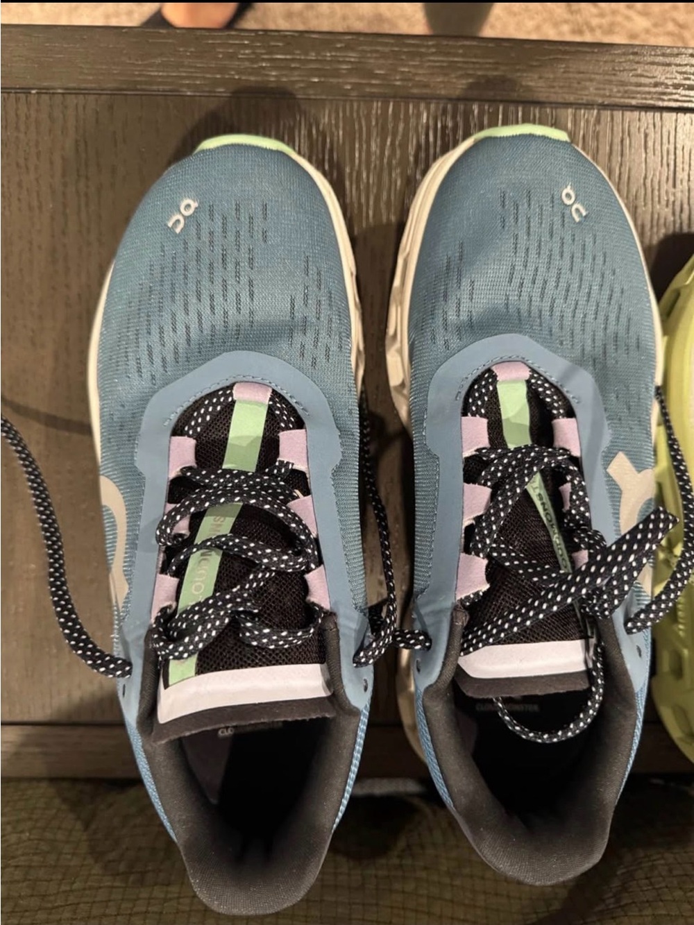 Kids Blue Sneakers with Pastel Accent Lacing